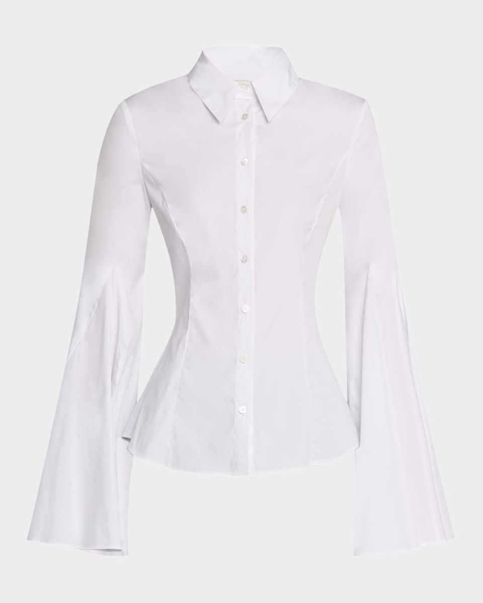 Matis Flare-Sleeve Button-Down Shirt